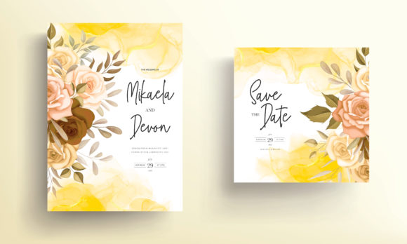 Autumn Flower Wedding Invitation Cards: A Modern Blend of Elegance and Flexibility
