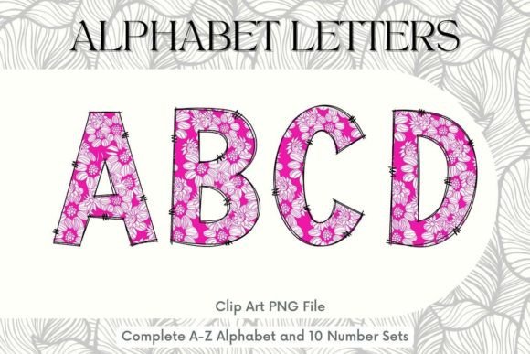 Craft with Character: The Floral Doodle Alphabet