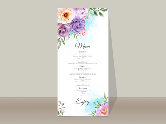 Enhancing Wedding Invitations with a Hand Drawn Floral Template