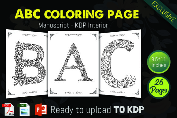Floral ABC Coloring Pages for KDP: An Interior Design Evaluation