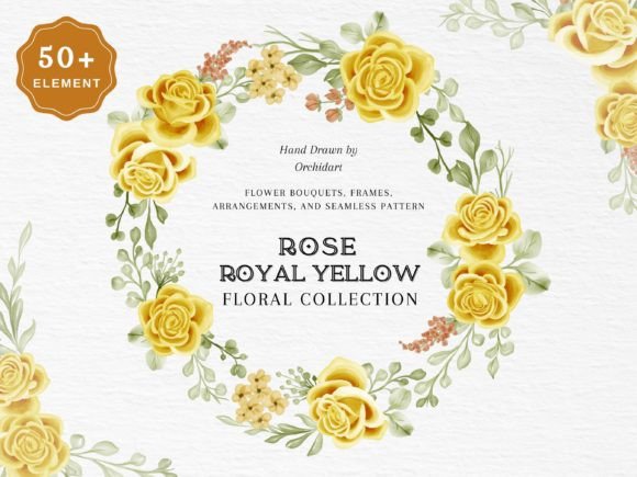Rose Royal Yellow Floral Collection: A Complete Design Toolkit