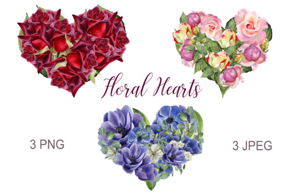 The Art of Authenticity: How Floral Hearts Watercolor Clipart Elevates Creative Projects