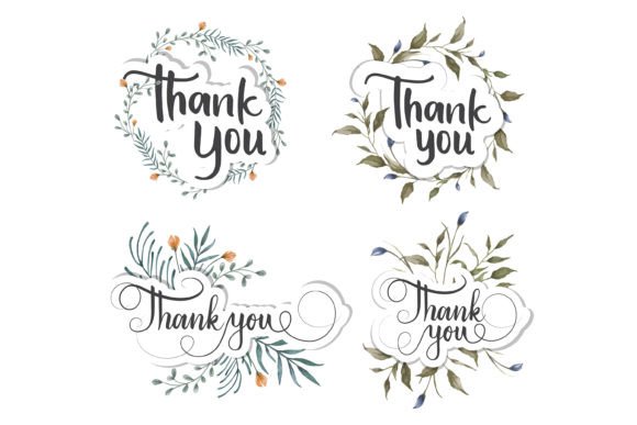 The Art of Gratitude: Elevating Expression with Floral Watercolor Thank You Script