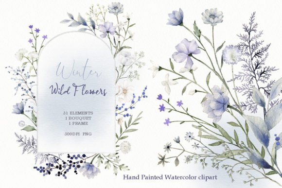 The Artistic and Commercial Impact of Watercolor Wildflower Floral Clipart