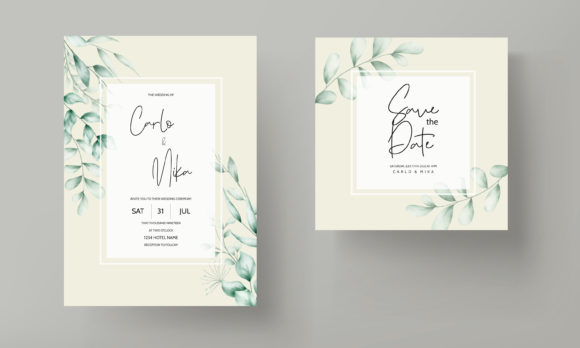 The Greenery Leaves Wedding Invitation Card: A Modern Emblem of Celebration