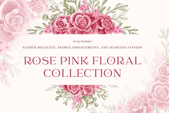 The Rose Pink Floral Collection: Elegant Design Assets