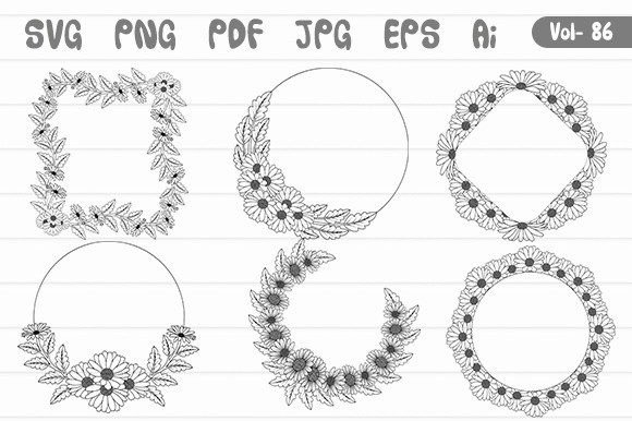 The Strategic Value of a Premium Flower Wreath Floral Frame SVG Design